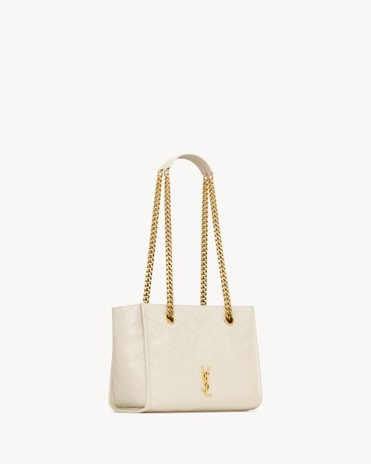 Saint Laurent Natural Niki Shoulder Bag