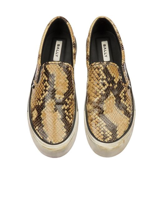 Bally Multicolor Santa Ana Python Printed Sports Shoes for men