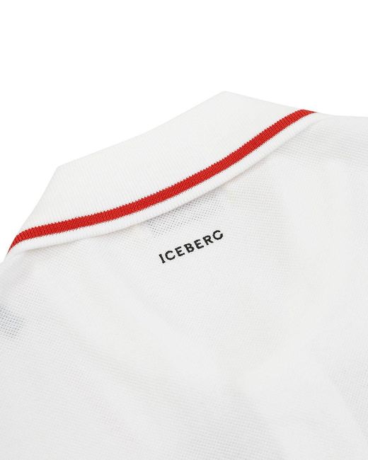 Iceberg Black Printed Pattern Polo Shirt for men