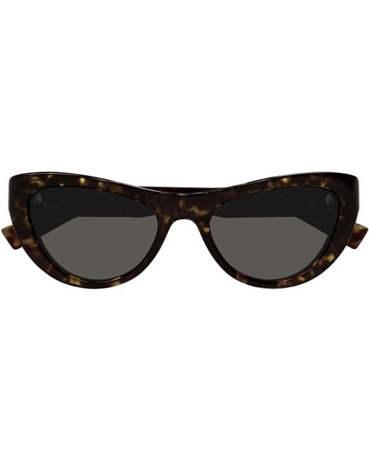 Saint Laurent Black Eyewear Cat-Eye Frame Sunglasses