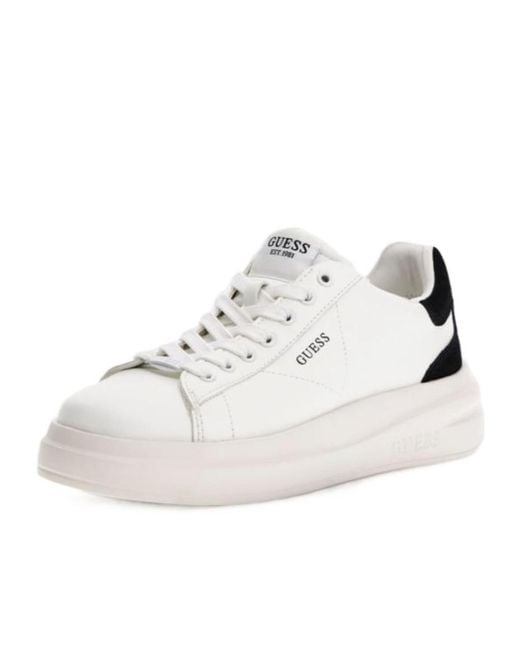 Guess White Elbi Sneakers