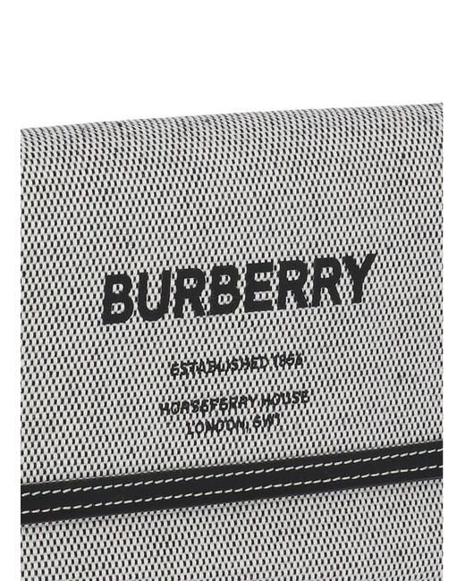 Burberry Gray Horseferry-Print Phone Holder