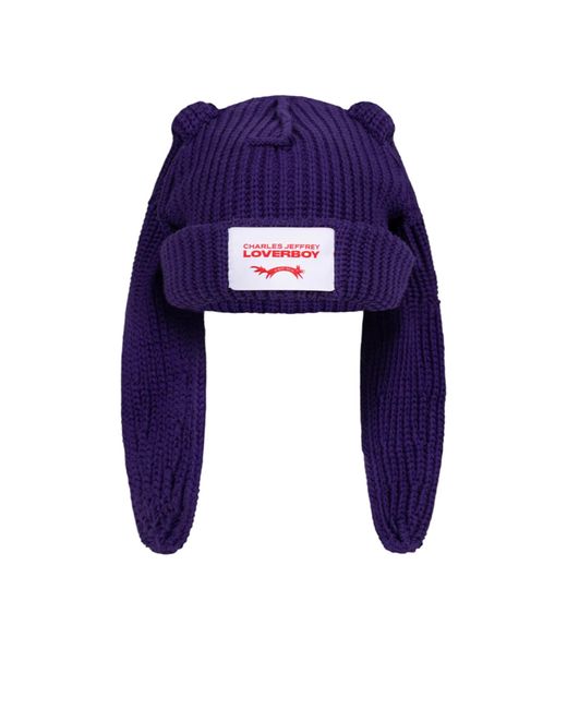 charlesjeffreyloverboy Blue Rabbit Beanie