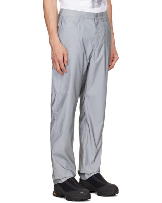 Helmut Lang Gray Belt Loops Slacks for men