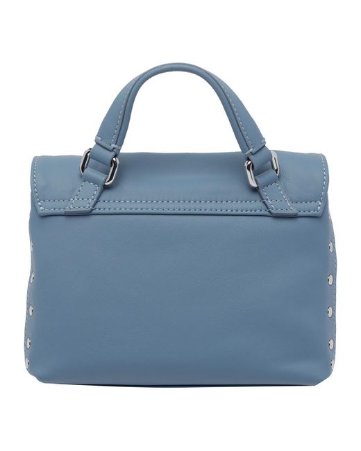 Zanellato Blue Twist Hook Postina Saeta Baby Tote Bag