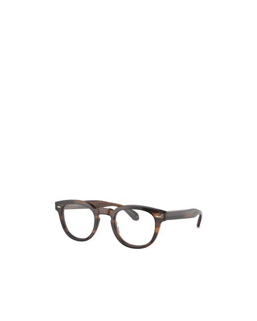 Oliver Peoples White Full Frame Plain Mirror for men
