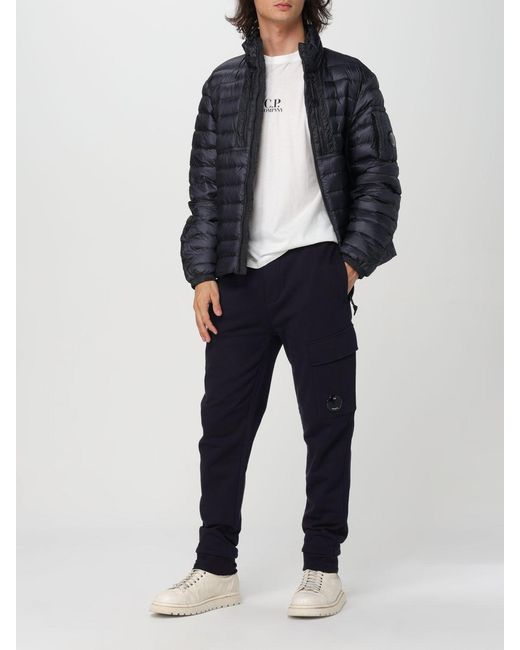 C P Company Blue Tapered Leg Cargo Track Pants for men