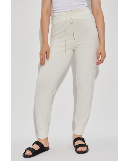 Fabiana Filippi Gray Tapered Drawstring Knitted Jogging Trousers