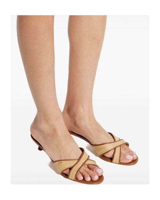 MICHAEL Michael Kors Brown Cassidy Heeled Mules