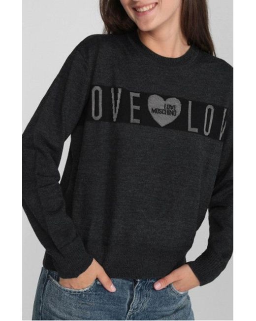 Moschino Black Logo Sweater
