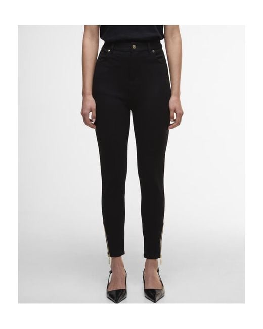 Barbour Black Stella Slim Trousers