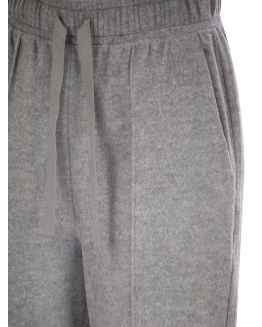 Weekend by Maxmara Gray Sponda Drawstring Trousers