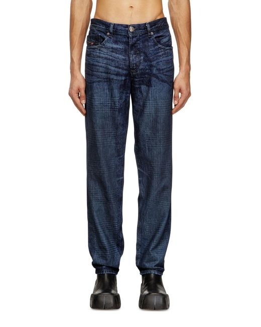 DIESEL Blue 2023 D-Finitive Tapered Leg Jeans for men