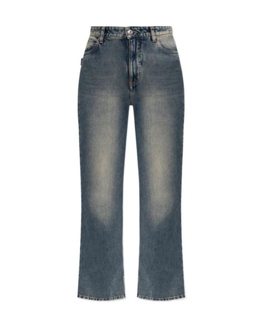 Zadig & Voltaire Blue Faded Straight-Leg Jeans