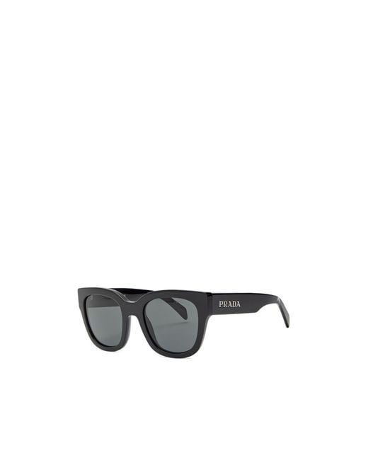 Prada Metallic Round-Frame Sunglasses