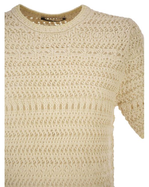 Fabiana Filippi Natural Short-Sleeved Jumper
