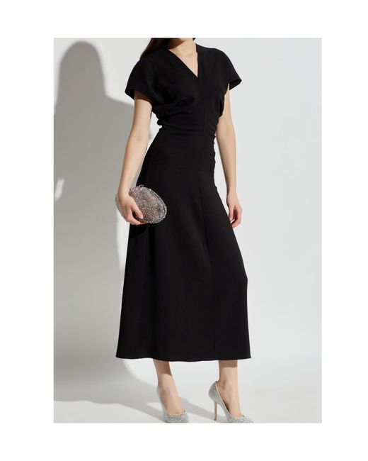 Anine Bing Black Zadig V-Neck Maxi Dress