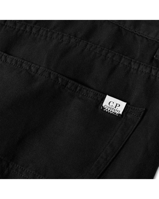 C P Company Black Straight Leg Jeans for men