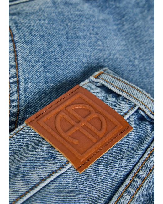 Anine Bing Blue Casual Denim Shorts