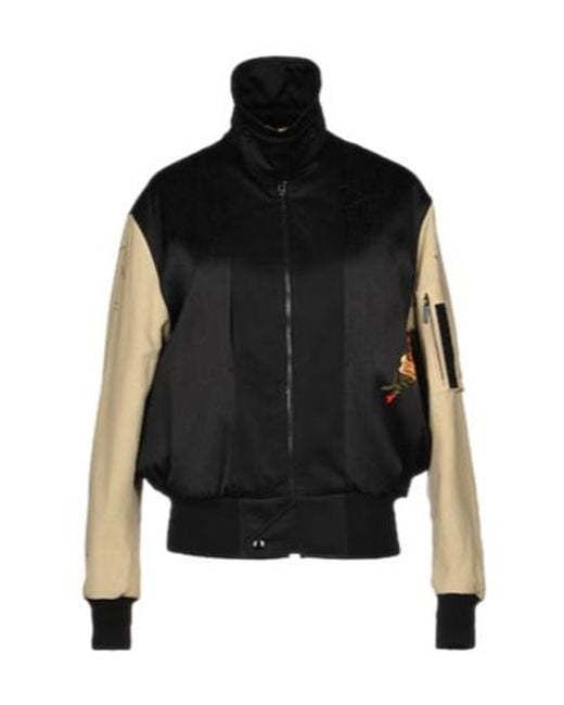 Saint Laurent Black Twotone Flight Jacket