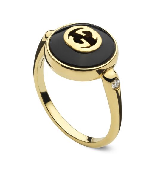 Gucci Multicolor Interlocking 18K Ring