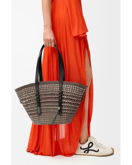 Loewe Black Braid Medium Woven Handbag