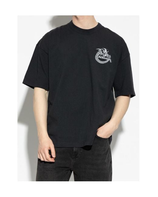 AllSaints Black Terra Graphic T-Shirt for men