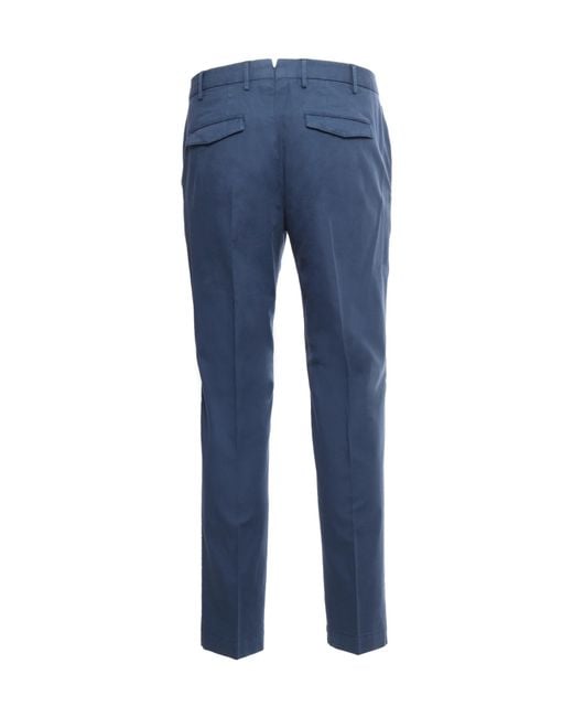 PT01 Blue Pt Torino Slim-Fit Trousers for men