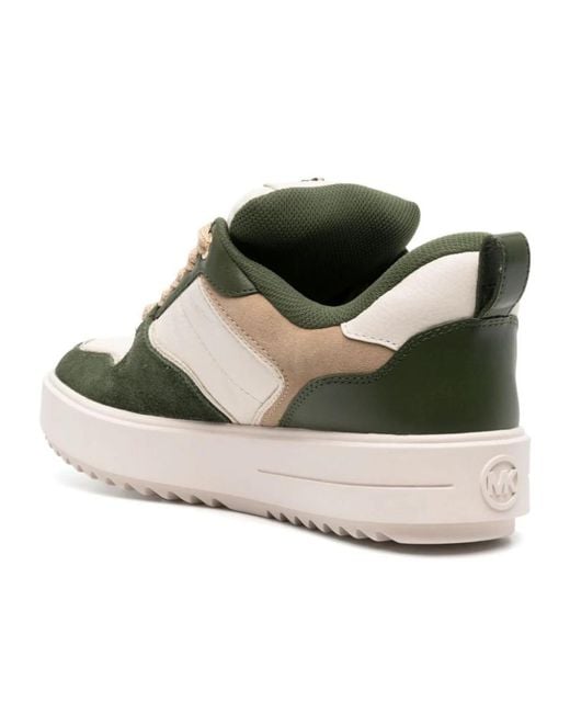 MICHAEL Michael Kors Metallic Rumi Round Toe Panelled Sneakers