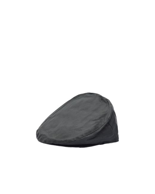 Barbour Gray Logo Baker-Boy Cap for men