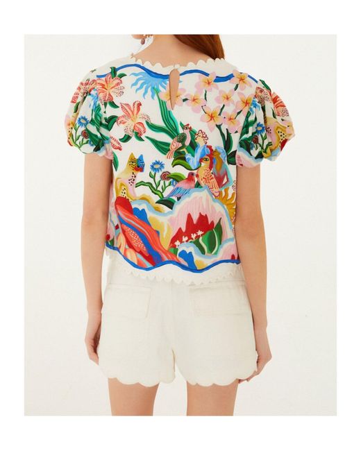 Farm Rio Multicolor Belt Loop Shorts