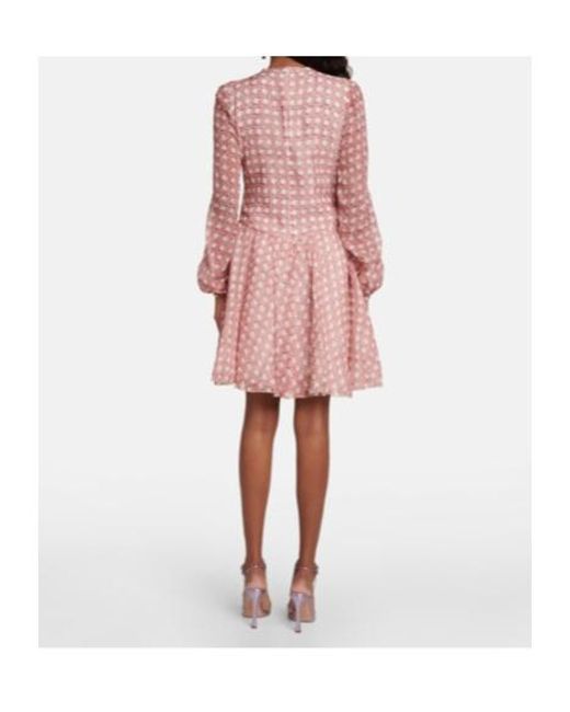 Giambattista Valli Pink Silk Georgette Minidress