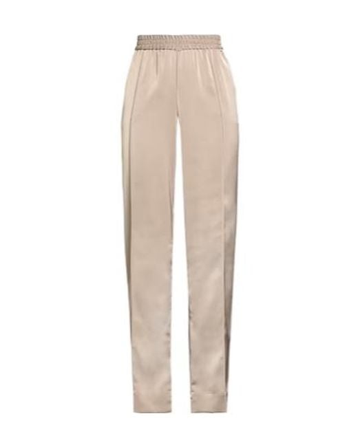 MAX&Co. Natural High-Waisted Straight-Leg Long Pants