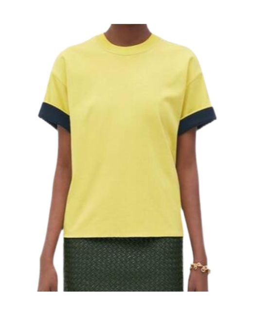Bottega Veneta Yellow Double Short-Sleeved T-Shirt
