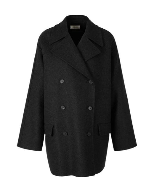 The Row Black Long-Sleeved Coat