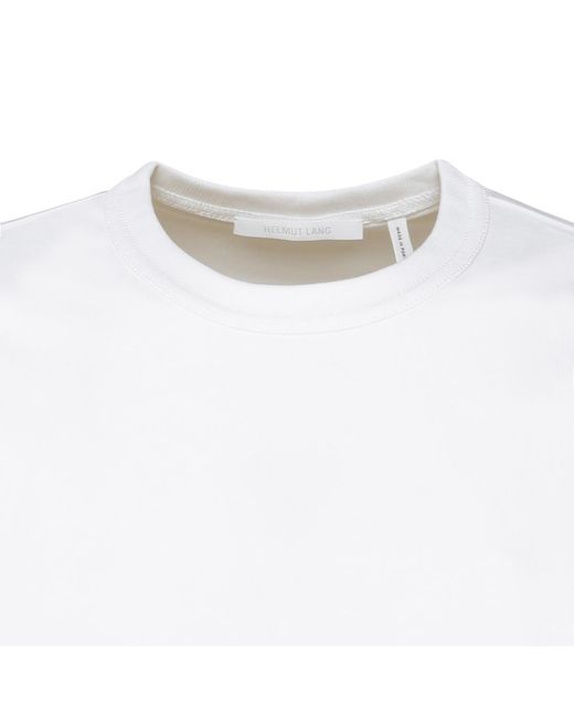Helmut Lang White Logo Short-Sleeved T-Shirt for men