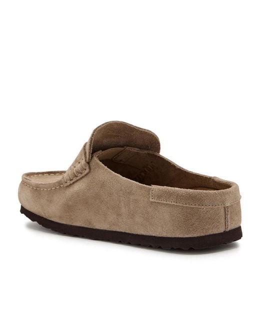 Birkenstock Brown Naples Wrapped Suede Loafers
