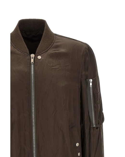 Rick Owens Brown Classic Flight Bomber Jacket for men