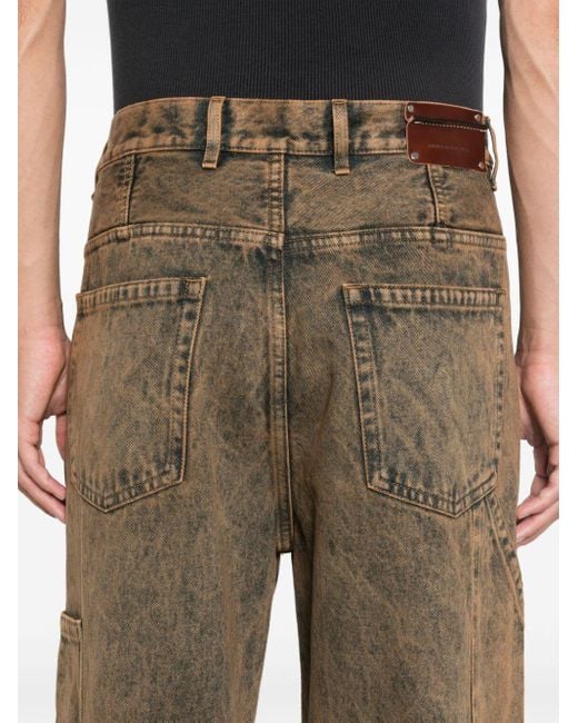 Dries Van Noten Gray Belt-Loop Jeans for men