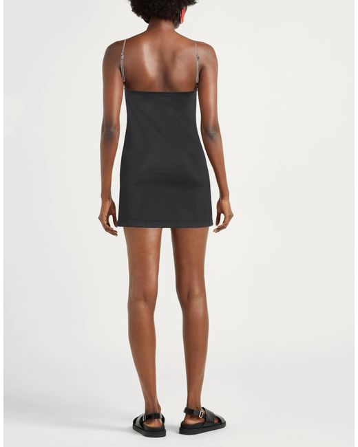 DIESEL Gray Sleeveless Dress With Minimalist Design