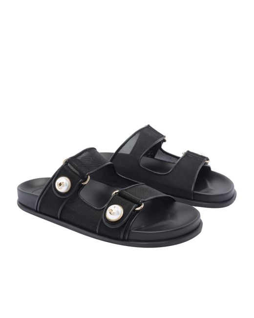 Jimmy Choo Black Fayence Sandals