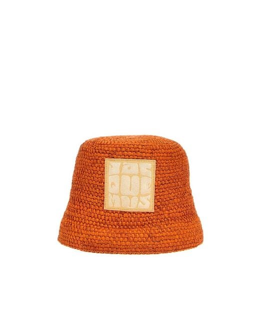 Jacquemus Orange Rafite Fisherman's Hat