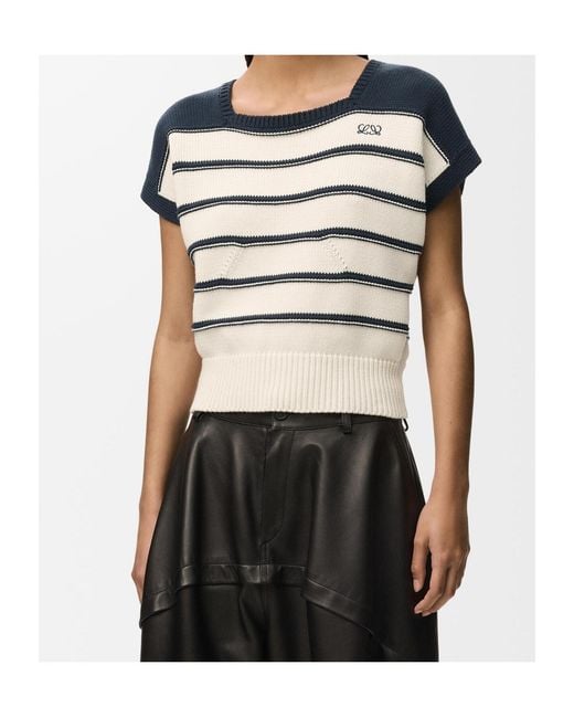 Loewe Blue Sleeveless Sweater