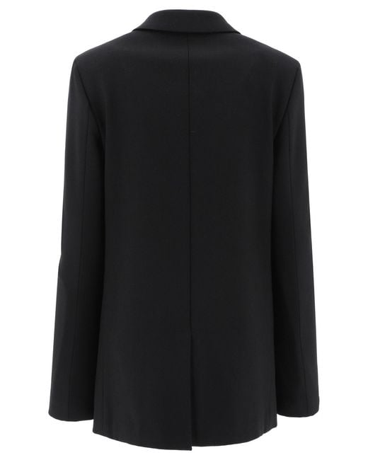 Bottega Veneta Black Single-Breasted Blazer