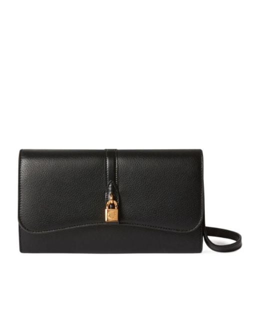 Stella McCartney Black Ryder Flap Crossbody Bag