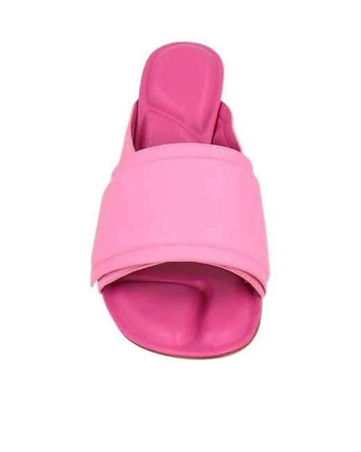Jacquemus Pink Minimalist Thin High-Heel Sandals