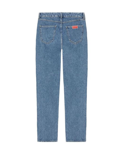 KENZO Blue Baraslim Fit Jeans for men