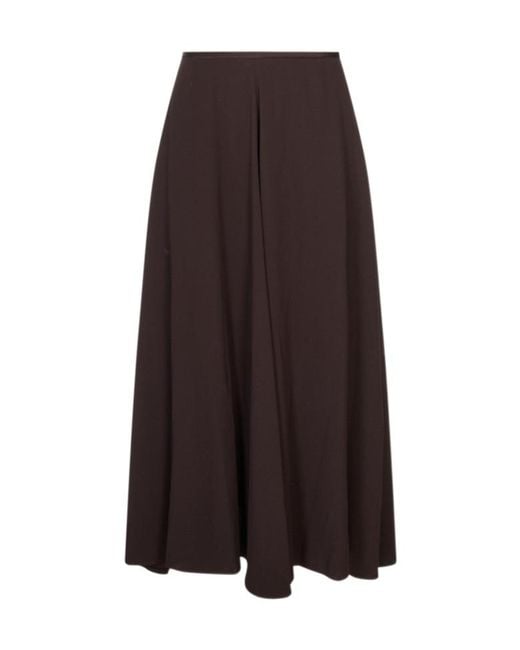 Agnona Brown Zippered Skirt