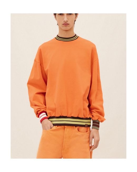 Jacquemus Orange Lasso Crewneck Sweatshirt for men