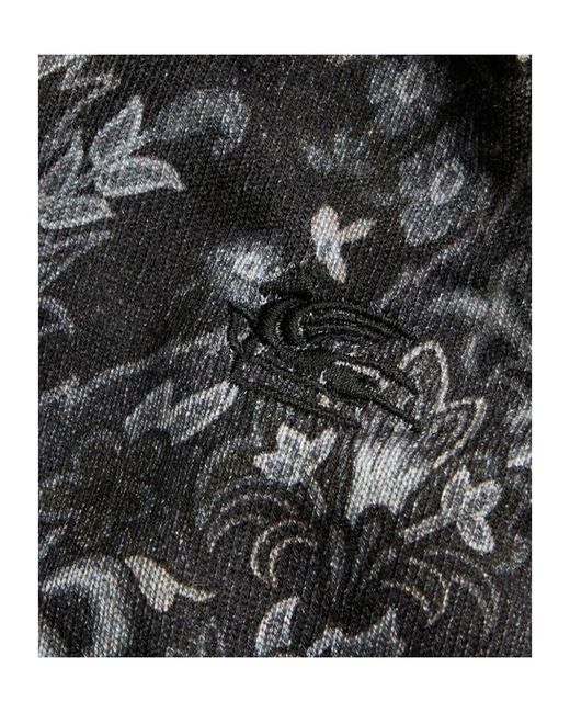 Etro Gray Paisley Intarsia-Knitted Long-Sleeved Jumper for men